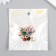 Button plastic for creativity "Crystal in the cut" set of 12 pcs mix 1.2x1.2x0.8 cm