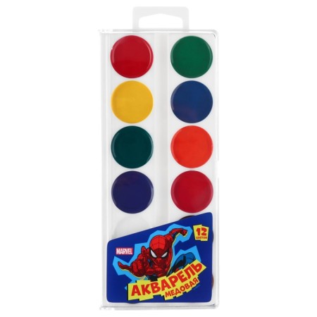 Watercolor honey 12 colors, "Spider-Man"-2