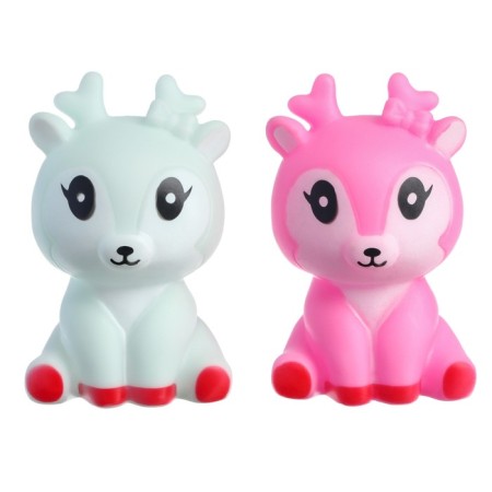 A set of rubber toys for the bathtub "deer", 2 pcs, color mix, crush me-8