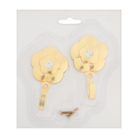 One -rod hook for curtains Cappio KC117, color gold, 2 pcs-7