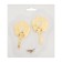 One -rod hook for curtains Cappio KC117, color gold, 2 pcs