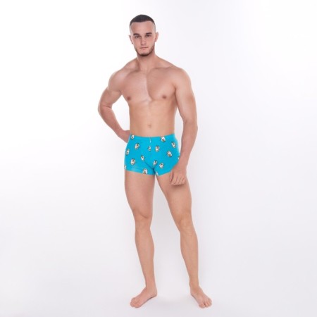 Panties men's boxers "geese", blue color, size 54 (xxl)-1