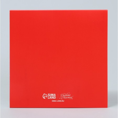 Box for 9 sweets with cells “Beautiful New Year” 14.5 x 14.5 x 3.5 cm, New Year-4