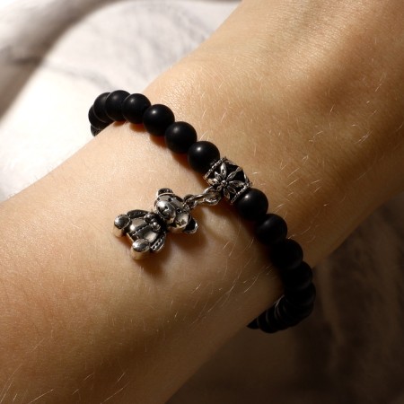 Bracelet with a suspension Mix Shar No. 6 "Shungit", 5.5cm-2