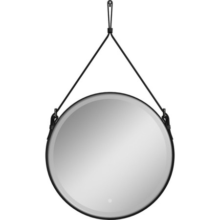 Mirror Uperwood Round, 80 cm, LED backlight, sensor, black belt-1