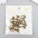 Decor Metal for creativity "Key with double heart" under brass (E4335) 4x2 cm