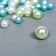 Decor for creativity plastic "Balls. Green blue. Assorted" D = 3-8 mm, set 10 grams