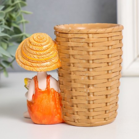 Polystone souvenir with a stand "Boy/Girl with corn" MIX 11x7x9.2 cm-4