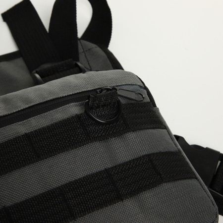 Babberry bag on lightning, external pocket, gray color-6