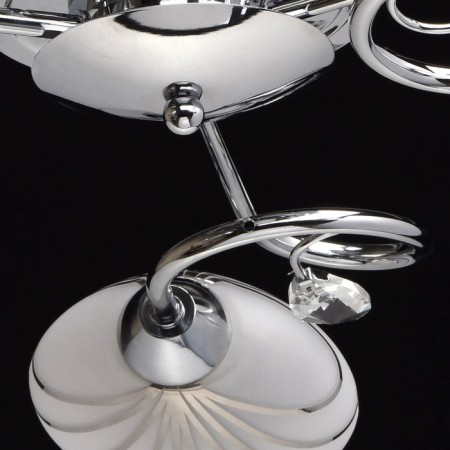 Cellars' chandelier "Fiesta", 3x60W E14, chrome 60x60x13 cm-9