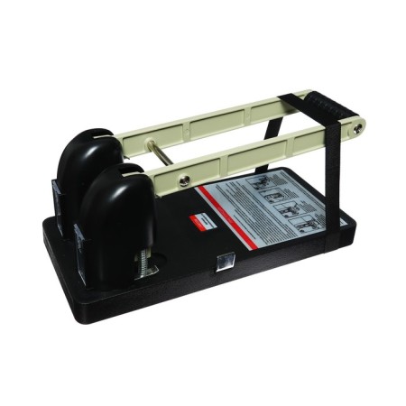 The hole is powerful for 150 sheets, Devente Stripe, metal, with a ruler and a mark of the center, black-1