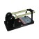 The hole is powerful for 150 sheets, Devente Stripe, metal, with a ruler and a mark of the center, black