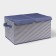 Stelly box for storage "stripes", 44.5 × 30 × 24.5 cm, blue color