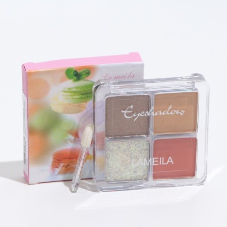 Palette of shadows for eyelids, 4 colors