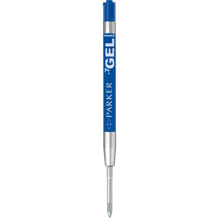 Gel rod Parker Quink Gel, 98 mm, 0.7 mm, metal, blue ink-2