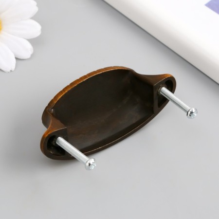 Handle for the casket Metal "Rosary" Coffee 8.3x3.3x2.5 cm-2