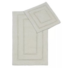A set of rugs, size 60x100 cm, 50x50 cm, color ecru