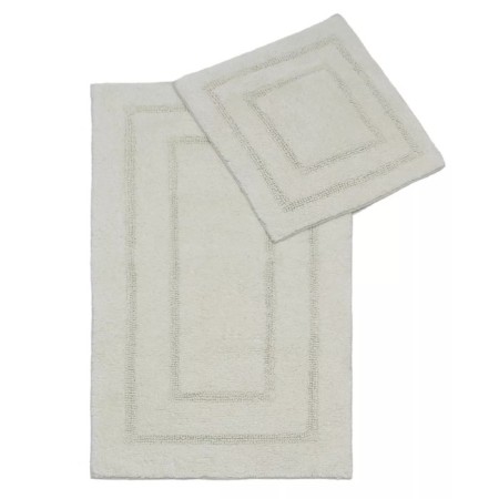 A set of rugs, size 60x100 cm, 50x50 cm, color ecru