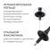 Scandinavian Walking Alitop, telescopic, 3 sections, up to 135 cm, black color