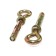 Anchor Bolt Stroybat, with a ring, galvanized, 10x60 mm, 2 pcs