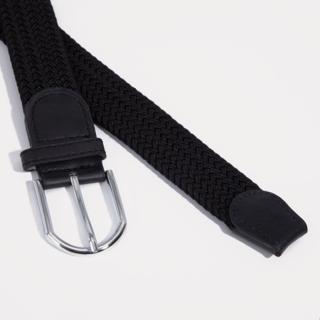 Building belt, width 3 cm, metal buckle, black color-2