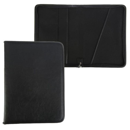 Business folder, artificial leather, 375 x 260 x 40 mm, Light Black 6l33