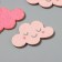 Decor for the creativity of the felt shine "Cloud" 2.8x4.5 cm