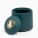 Ceramic ashtray for cigarettes and sticks "Style", 11 x 10 cm, d = 2.2 cm, emerald