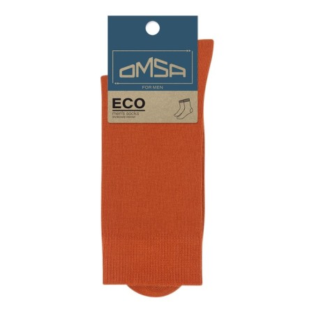Male socks Omsa Eco, size 42-44, Orange color