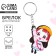 Key keychain wooden anime "in beret"