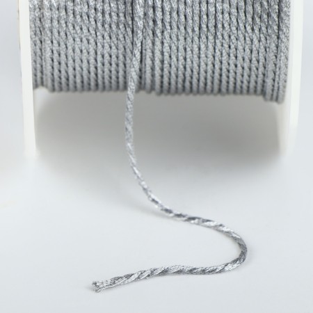 Thread for weaving, d = 1 mm, 25 ± 1 m, silver color-2