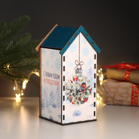 New Year's tea house "Let everything be all" 20x10.5x9.5 cm-1