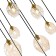 Suspended chandelier ST LUCE. SL1188.303.09. Idesia. 9x40 W, E14/E27, 87x87 cm, brass color