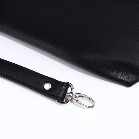 Richet Cross-Body bag, external pocket, black color-4