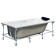 Installation kit (chrome pens, frame 180 x 80 cm, set of fasteners to the wall, drain-re-reduced system)