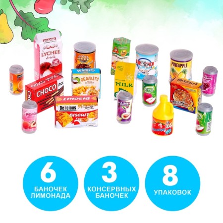 Game set of products "Drinks and sweets"-1