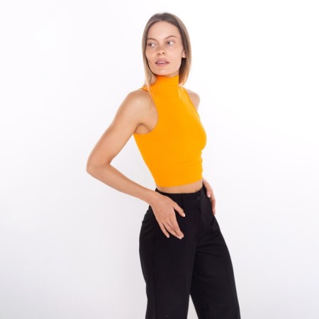 Top female, orange color, size 44 (m)