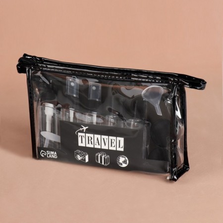 Storage set, in a case, 9 objects, the color is transparent/black-7