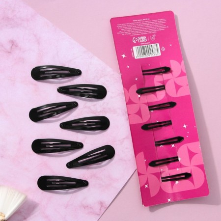 Hair clips "delightfully beautiful", 7 pcs, 5 x 1 x 0.1 cm-1