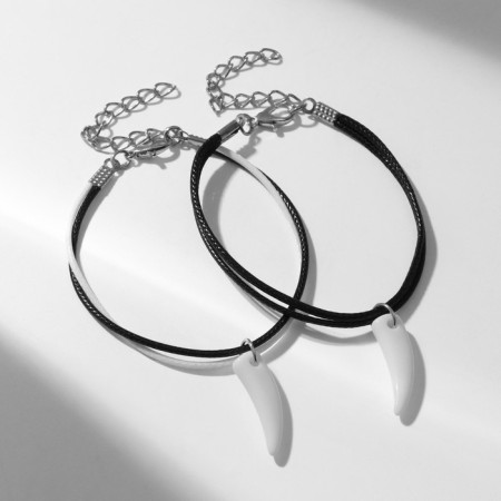 Bracelets "Demetrons" Fang, Black and White color, 7cm-1