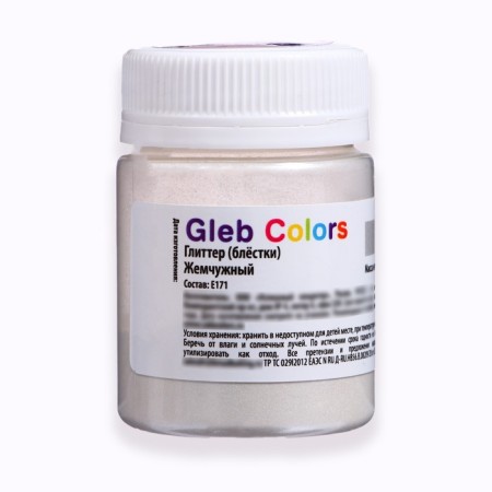 Glitter (sparkles, glitter), pearl, 10 g-1
