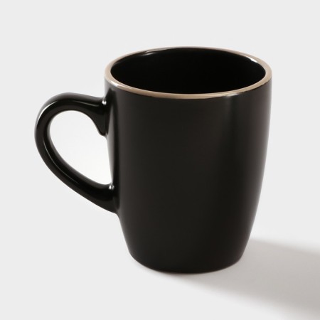 Ceramic shade "Vanilla", 350 ml, black color