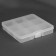 Organizer for storing trifles, 13.5 × 13.7 × 2.3 cm, the color is transparent