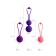 A set of vaginal balls L’Eroina byfa Bloom, silicone, purple-pink