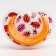 Nipple - dummy silicone orthodontic "ladybug", from 0 months, with a cap, color orange