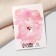 Pin "Rose Flower", 7.5 cm, white color in silver