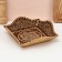 Square Bolshoi Bolshoi "Rybin", 23x23x7 cm, birch bark