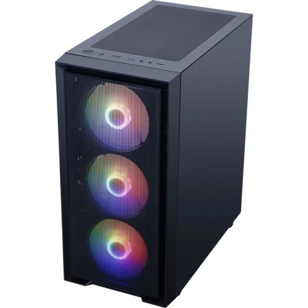 The ACCORD M203 case is black without BP ATX 2xusb2.0 1xusb3.0 1xusb3.1 Audio Bott PSU-4