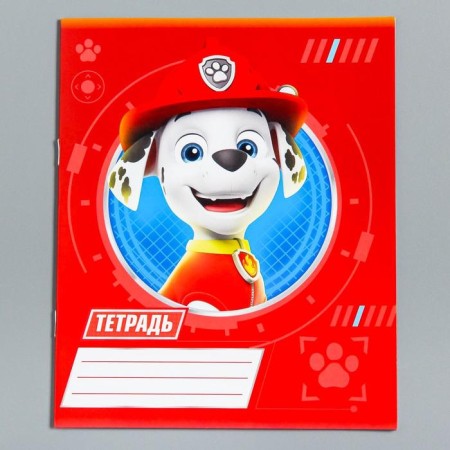 Notebook in a cage 12 sheets, 5 types of mix, cover coated cardboard, puppy patrol-7
