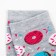 Women's socks "Sweet Donut", gray color, size 23-25